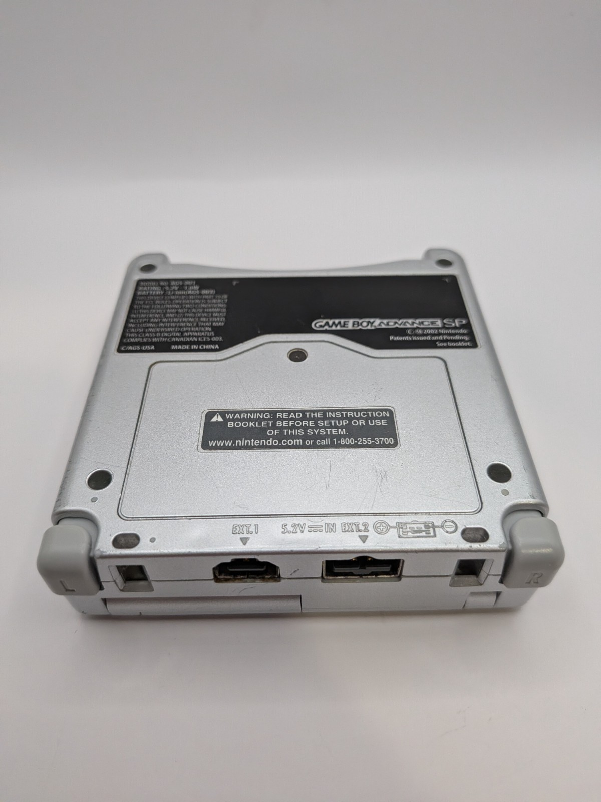 Nintendo Gameboy Advance SP AGS-001 – Silver – Tested & Works