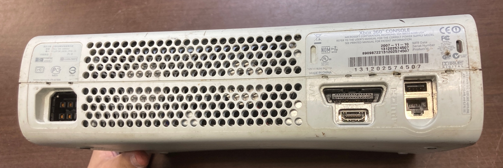 Original Microsoft XBox 360 System CONSOLE ONLY FAT NO HDD|Parts/Repair|READ