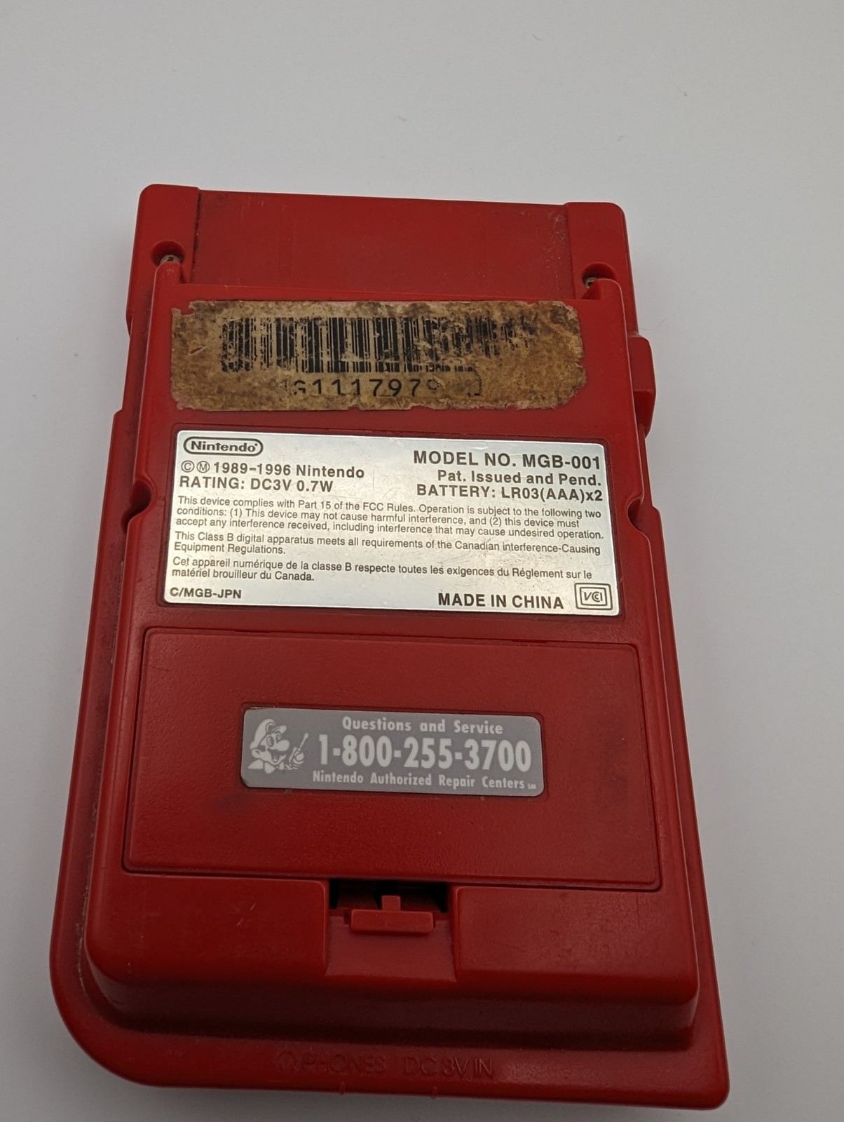 Nintendo Game Boy Pocket – Red Tested And Working