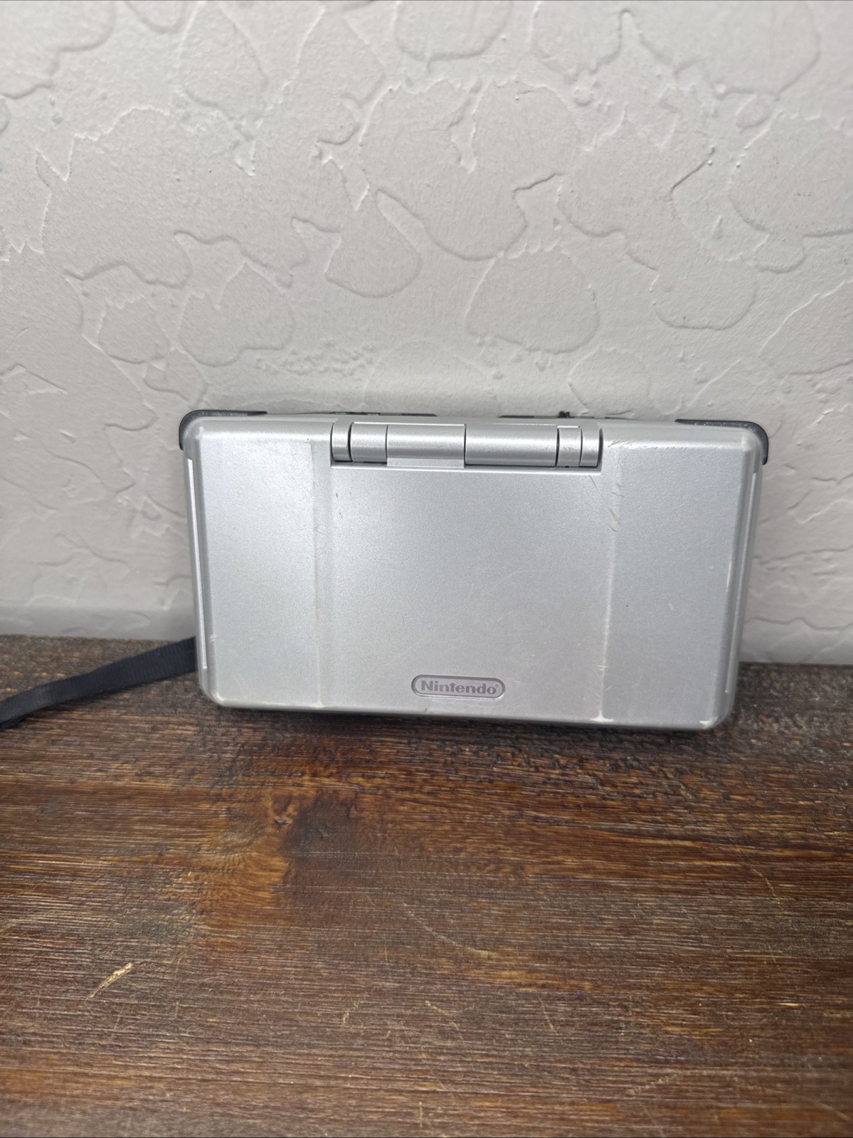 Nintendo DS Original Console NTR-001 Titanium Silver For Parts Bad Top Screen