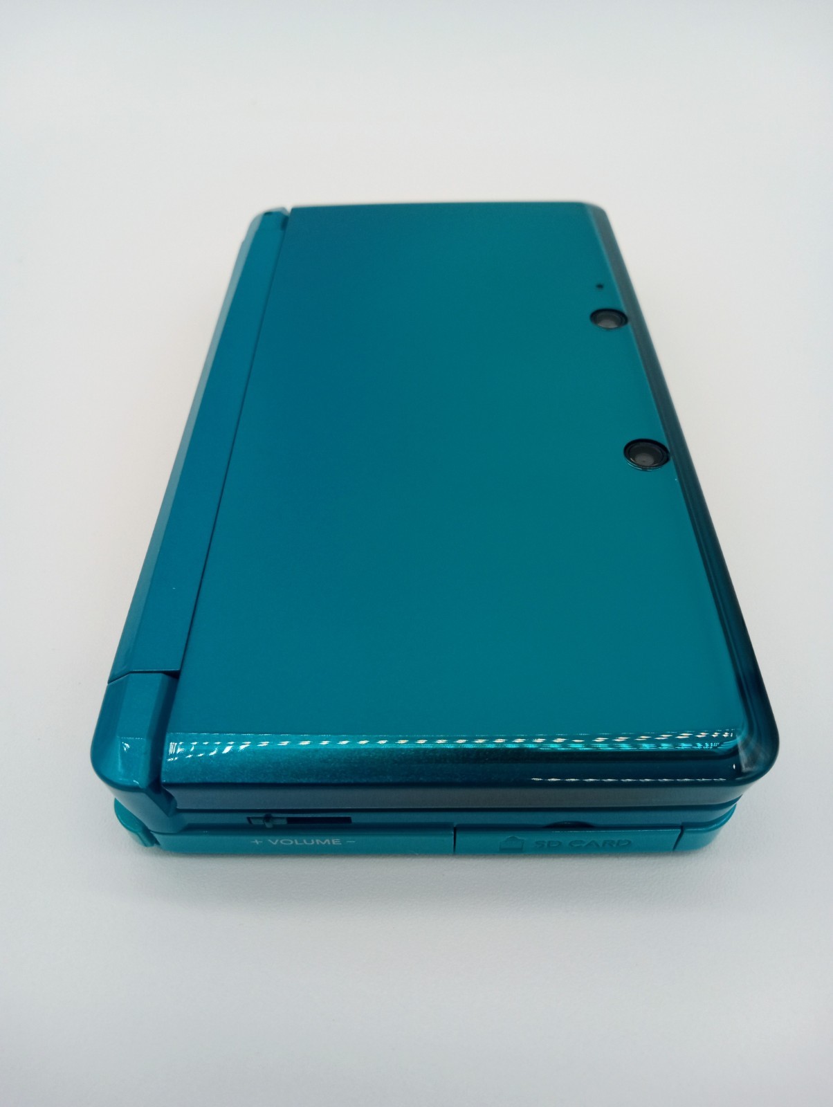 Nintendo 3DS Aqua Blue Handheld System with Box Charger – Excellent Condition