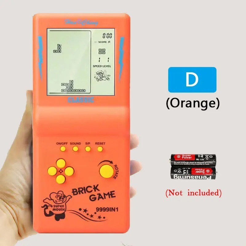Retro Handheld Game Console Classic Tetris Pocket Player Kids Puzzle Toy Gift