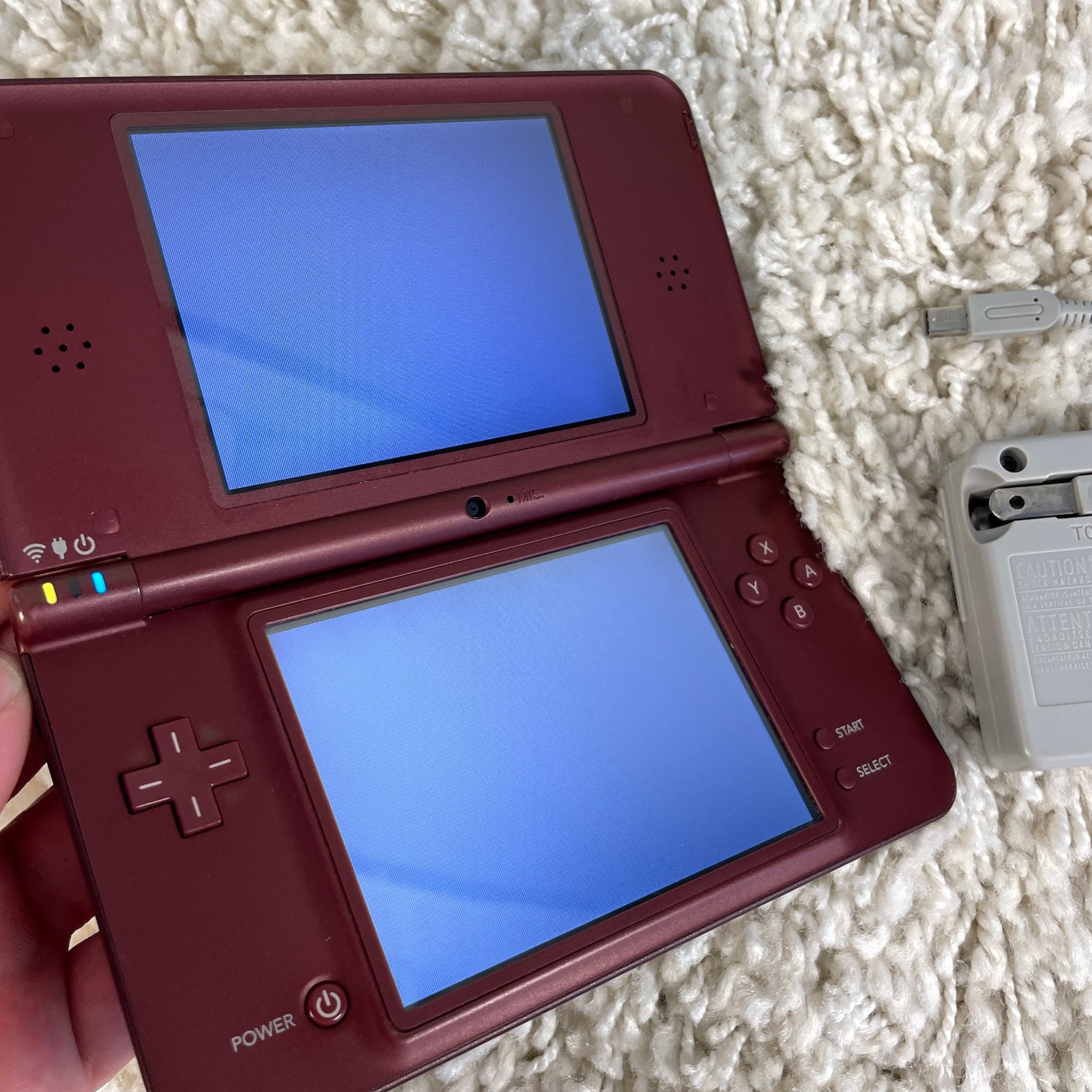Nintendo DSi XL Red Burgundy Handheld Console System UTL-001 Tested