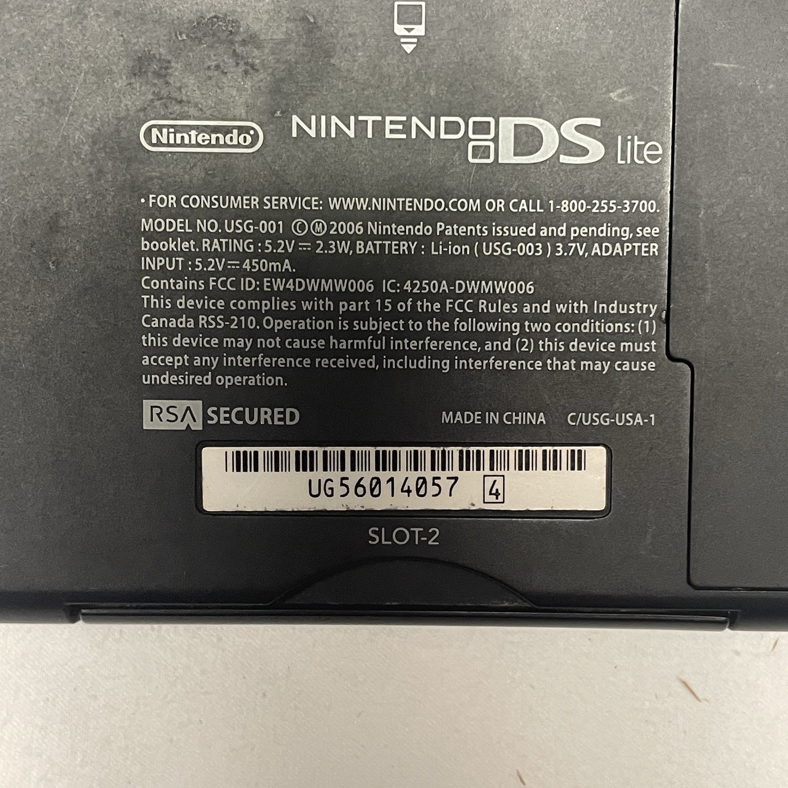 Nintendo DS Lite USG-001 Blue Dual Screen Headphone Jack Handheld System