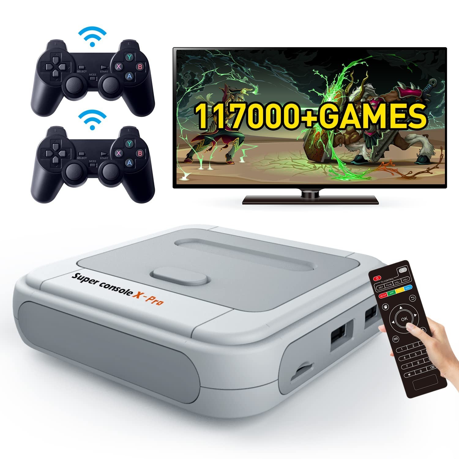 Super Console X PRO: Dual System Retro Gaming with 5 Player Multiplayer Action