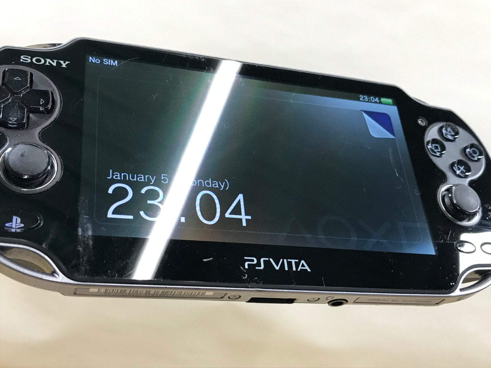 PS Vita PCH-1000 CRYSTAL BLACK Console Japan – With Defects GE1740
