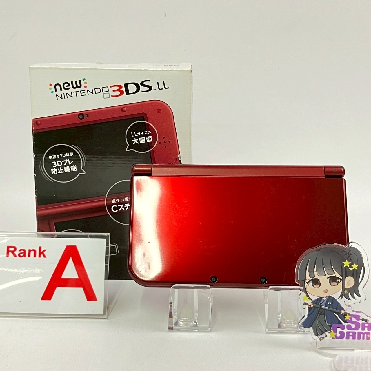 Bottom IPS Nintendo new 3DS LL XL Metallic Red Console Region Japanese Only gg0