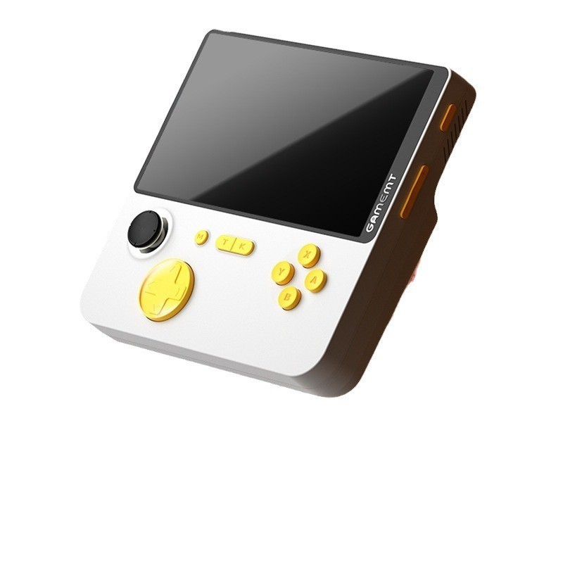 E5 Retro Handheld Game Console,6.6″IPS Screen Video Games-Beige