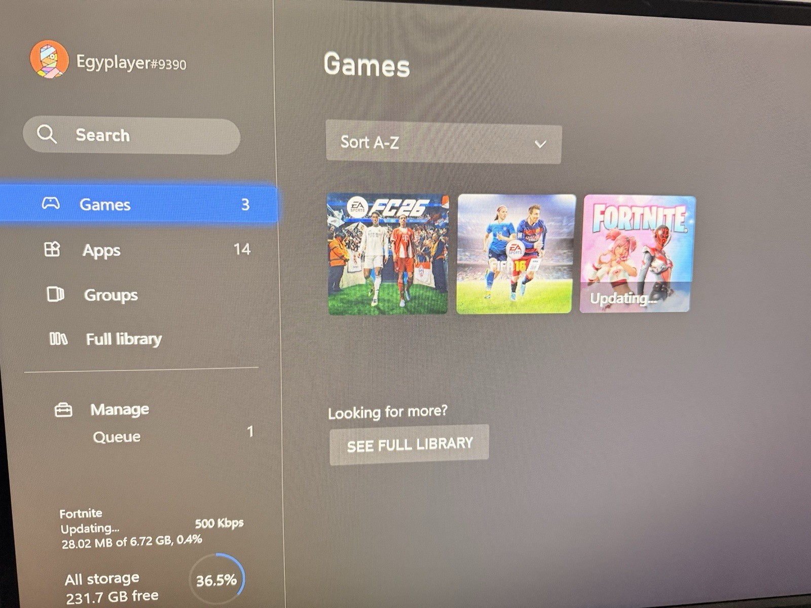 Xbox One 400GB – Black – Pre-installed Popular Games w/ 3 Controllers & Cables