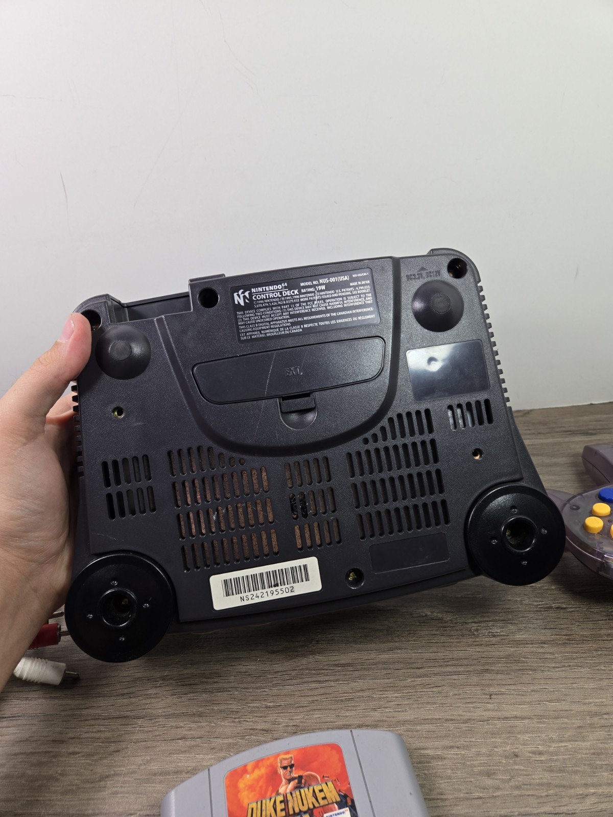 Nintendo 64 Console N64 (NUS-001) w/Controller & Duke Nukem 64 Used Tested