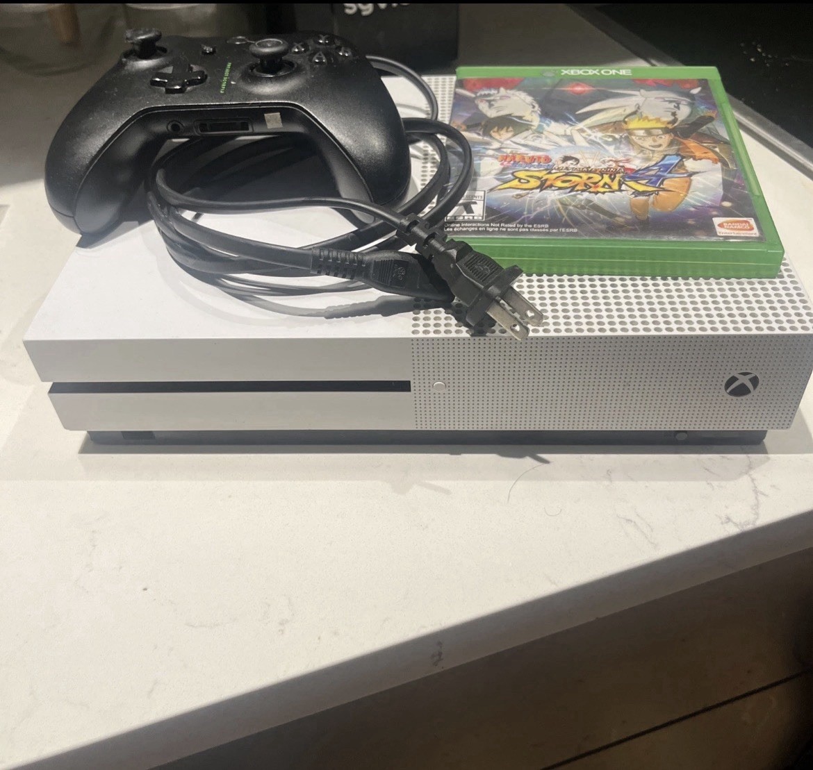 Microsoft Xbox One S 2TB White Home Console w/ Controller + Naruto Shippuden