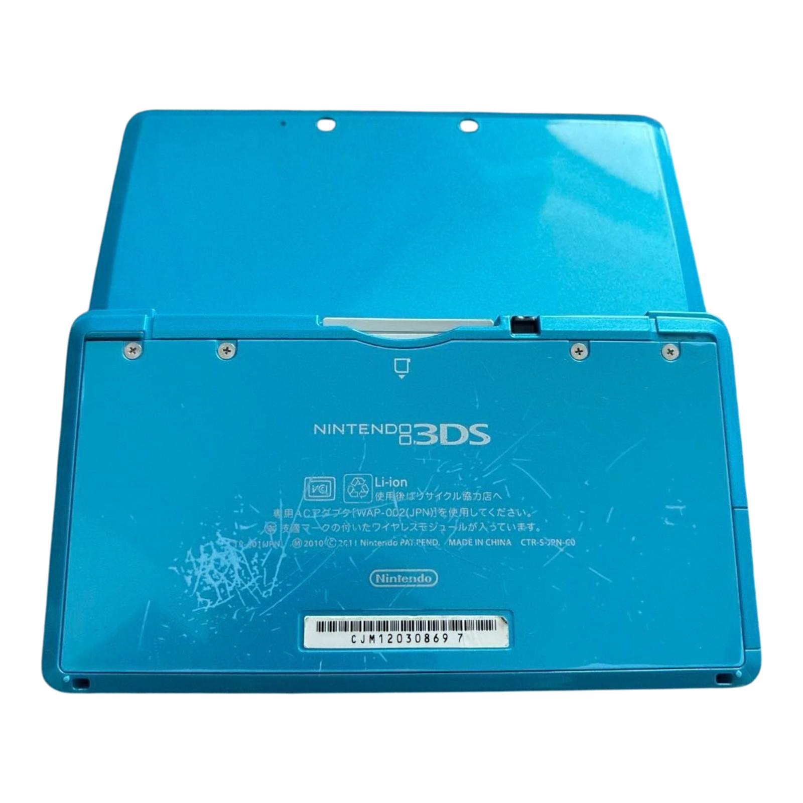 Nintendo 3DS Console Light Blue tested W/Stylus Pen used
