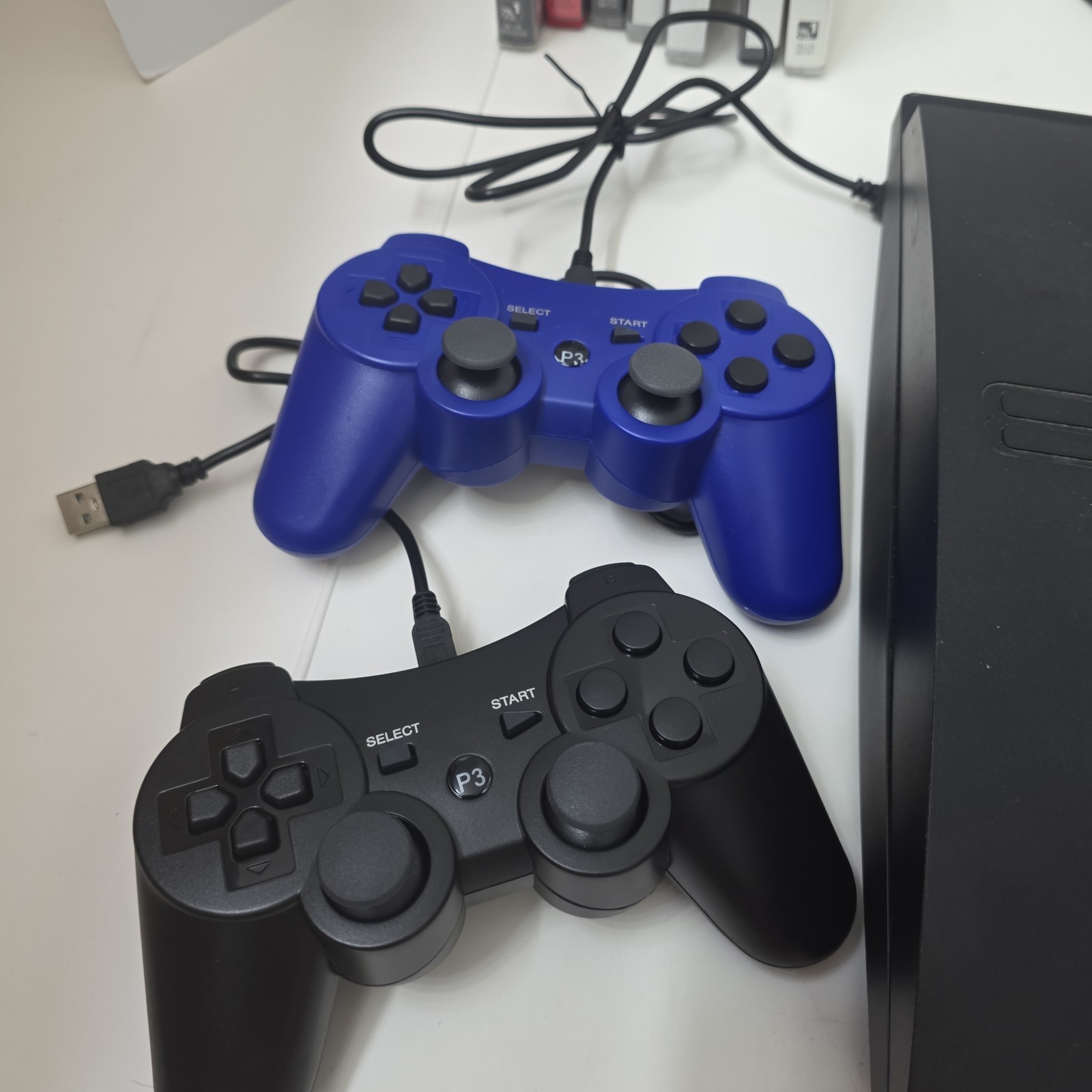 Sony PlayStation 3 PS3 Slim 320GB Console Bundle CECH-3001B Tested + 7 Games