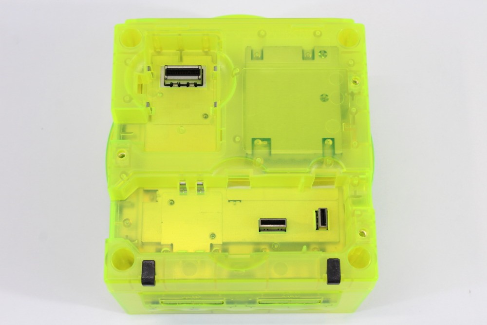 Nintendo Gamecube Console Clear Yellow & AC S-Video to HDMI NTSC-U/C DOL-001 GC