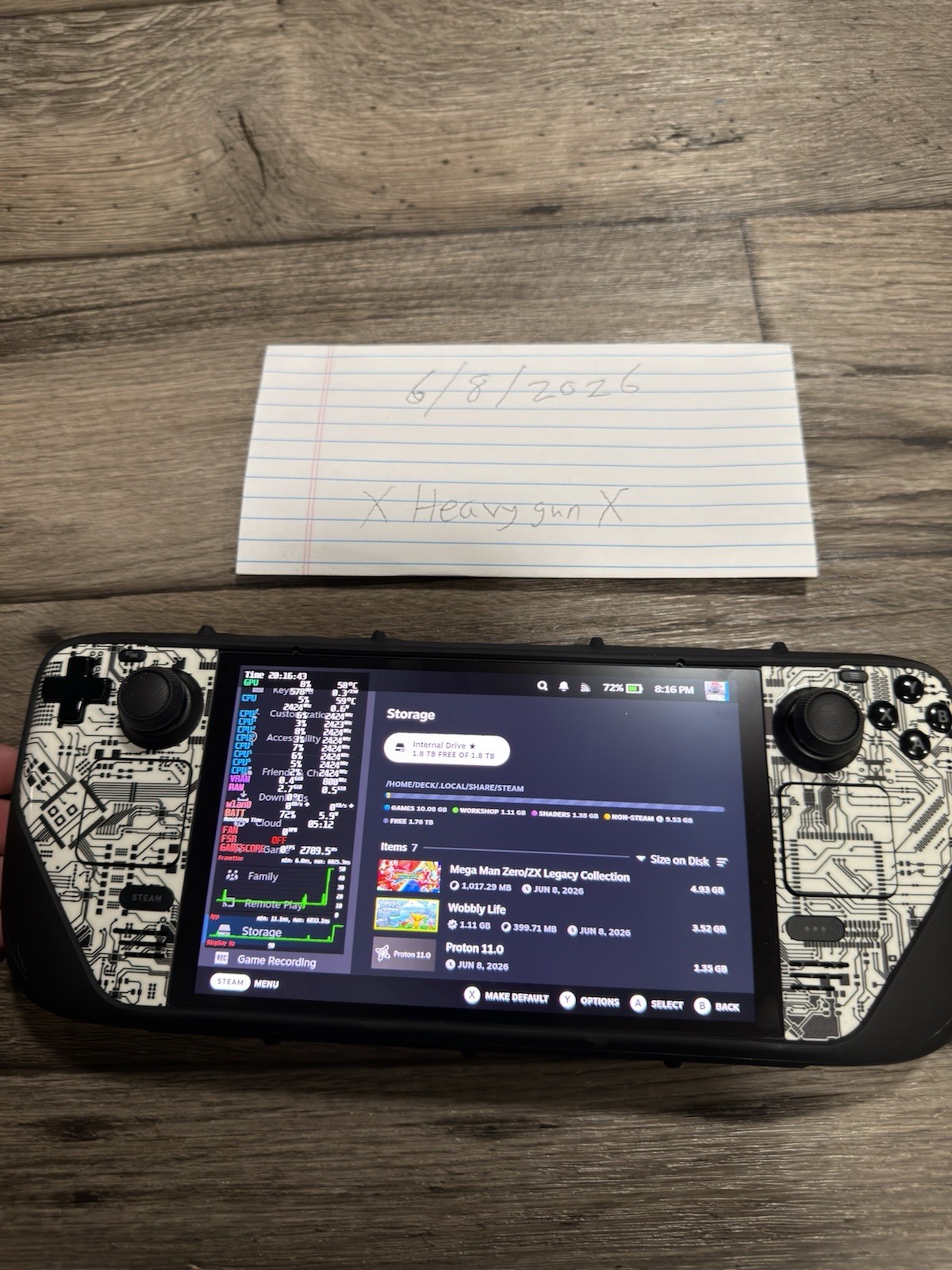 2TB Steam Deck Oled with modifications / Extras