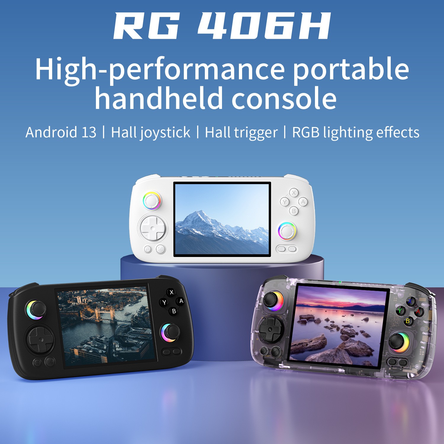 ANBERNIC RG 406H Android 13 Handheld game console 4-inch IPS Touchscreen+128GB
