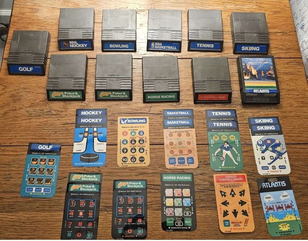 Intellivision II Beige Console w/ Intellivoice AND 11 games! Incomplete cords!