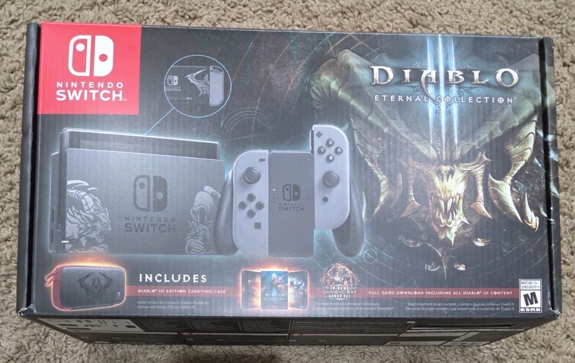 Nintendo Switch – Diablo III 3 Eternal Collection Console Boxed + Pro Controller