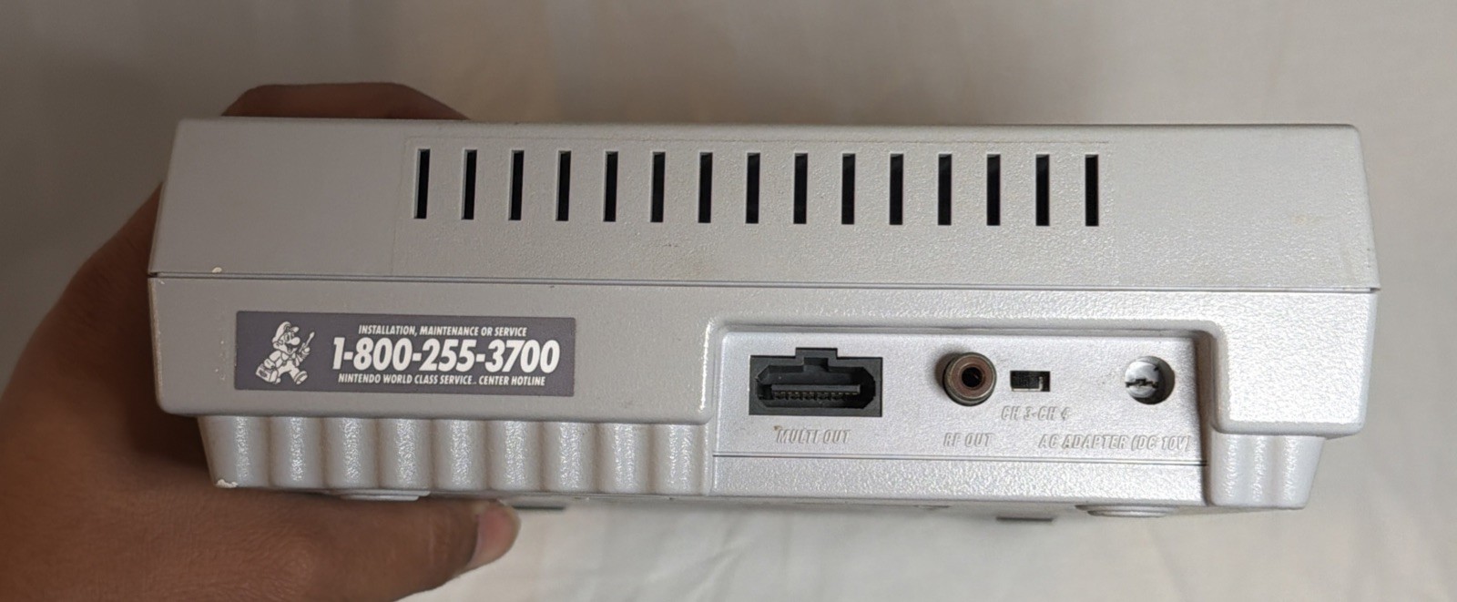 Super Nintendo System SNES SNS-001 Console Only Tested & Working READ!!