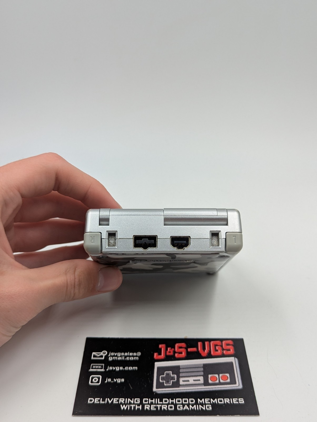 Nintendo Game Boy Advance SP Platinum Silver CIB