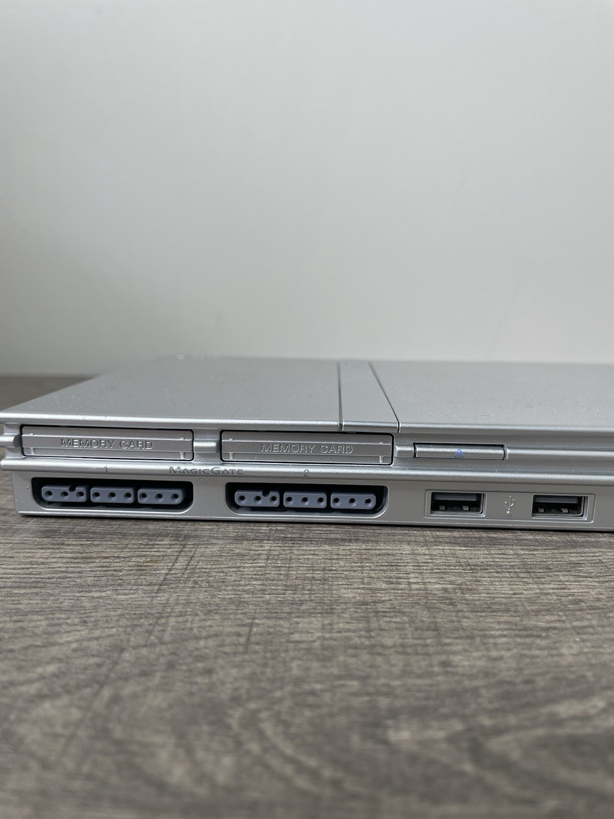 Sony PlayStation 2 PS2 Slim Console Silver With Matching Two Controllers