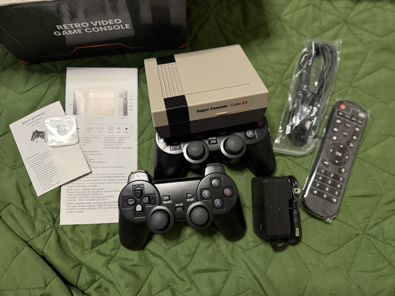 Super Console Cube X3 Home Console, Dual System, Bluetooth 4.0, 32GB eMMC