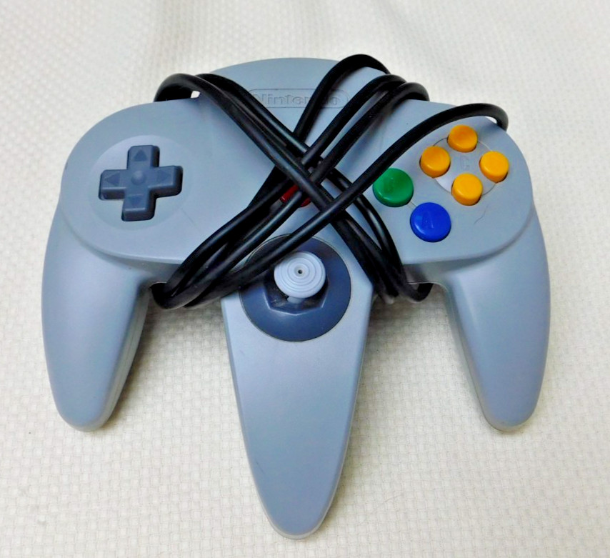 Nintendo 64 N64 Console Tested w/ Grey Controller Bundle OEM except for AV Cable