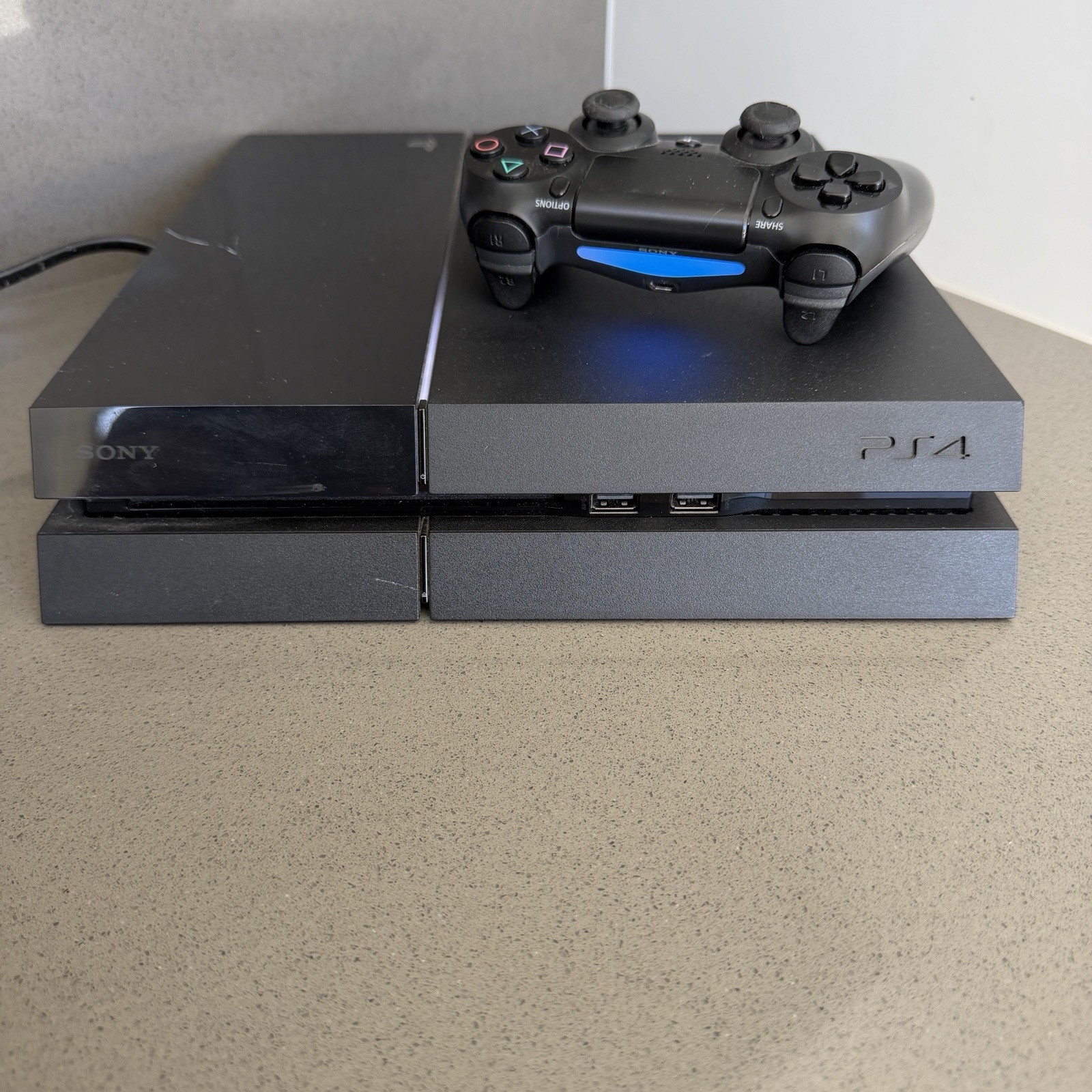 Sony Playstation 4 500GB Black Console PS4 W/ Controller & Cords Tested Working!