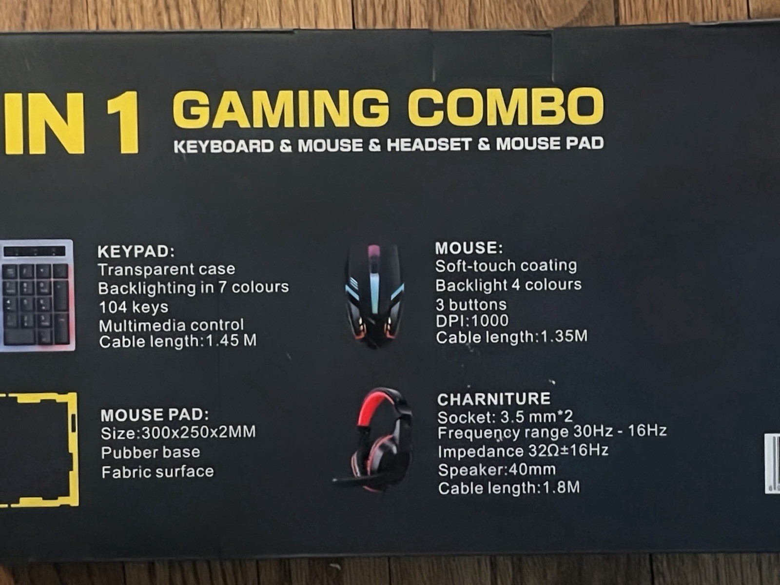 Brand New T-Wolf 4 In 1 Gaming Combo System