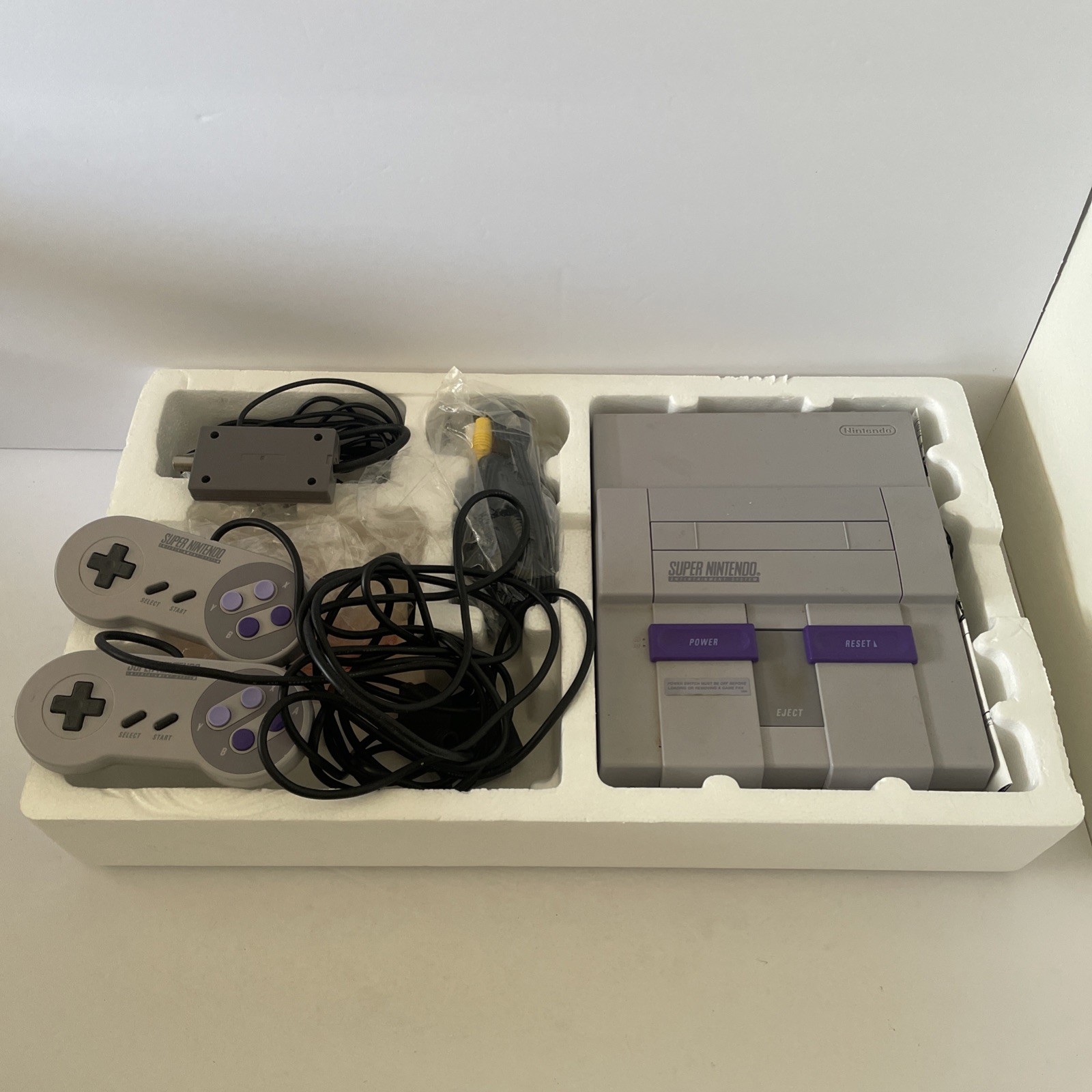 Super NES Super Set SNES Nintendo – Missing Game – Original Box MATCHING SERIAL