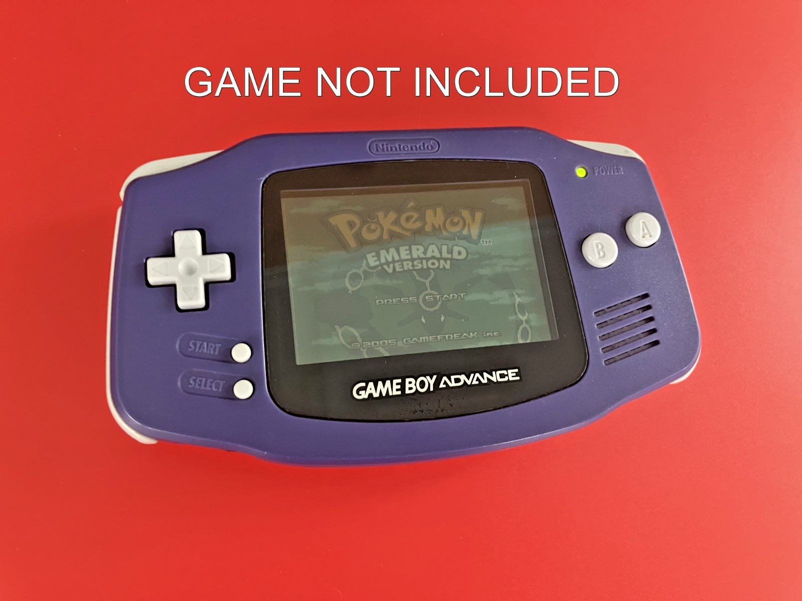 Gameboy Advance Console System Indigo Purple AGB-001 Nintendo GBA Game Boy