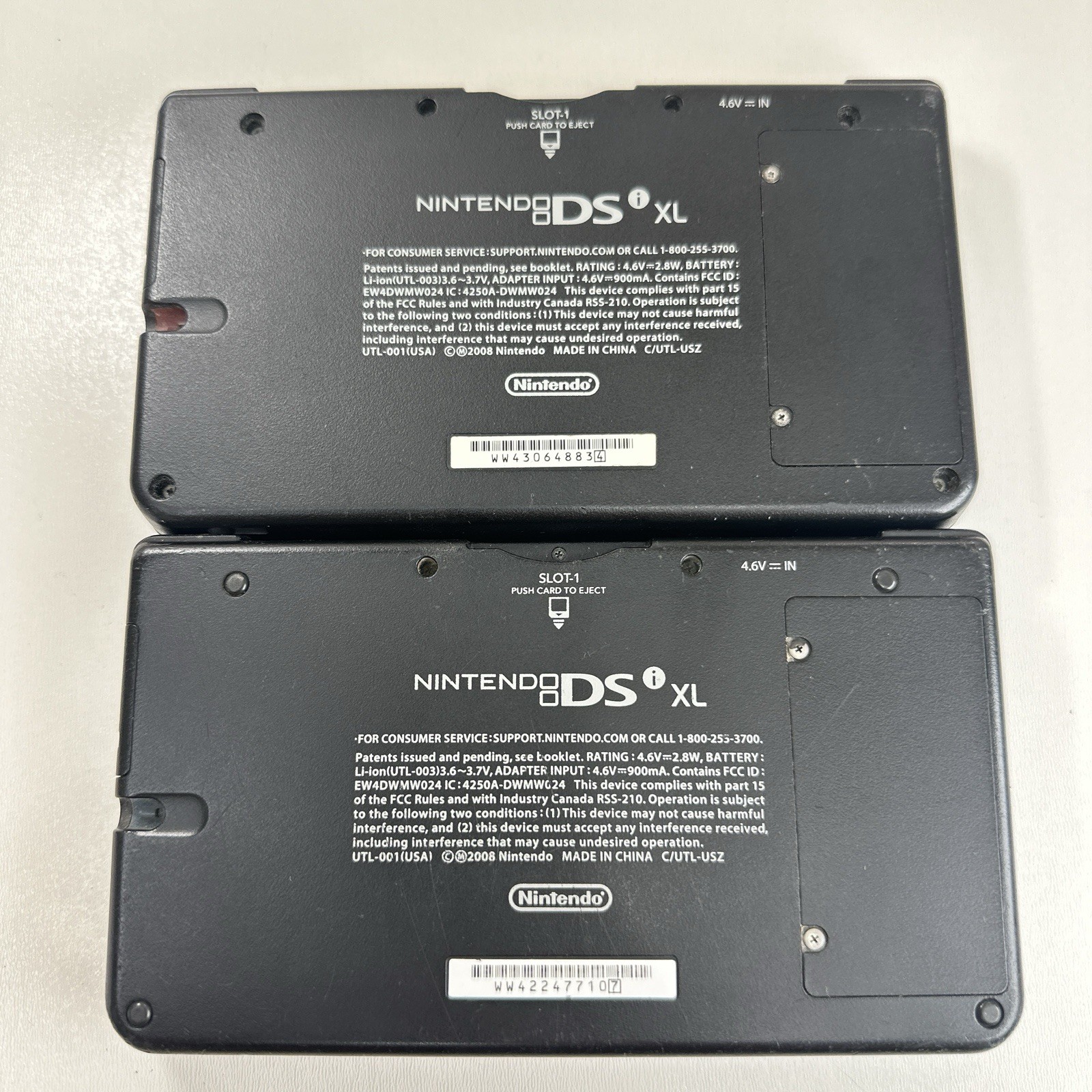 Nintendo DSi XL Handheld Console System Lot Of 2 For Parts and Repair READ