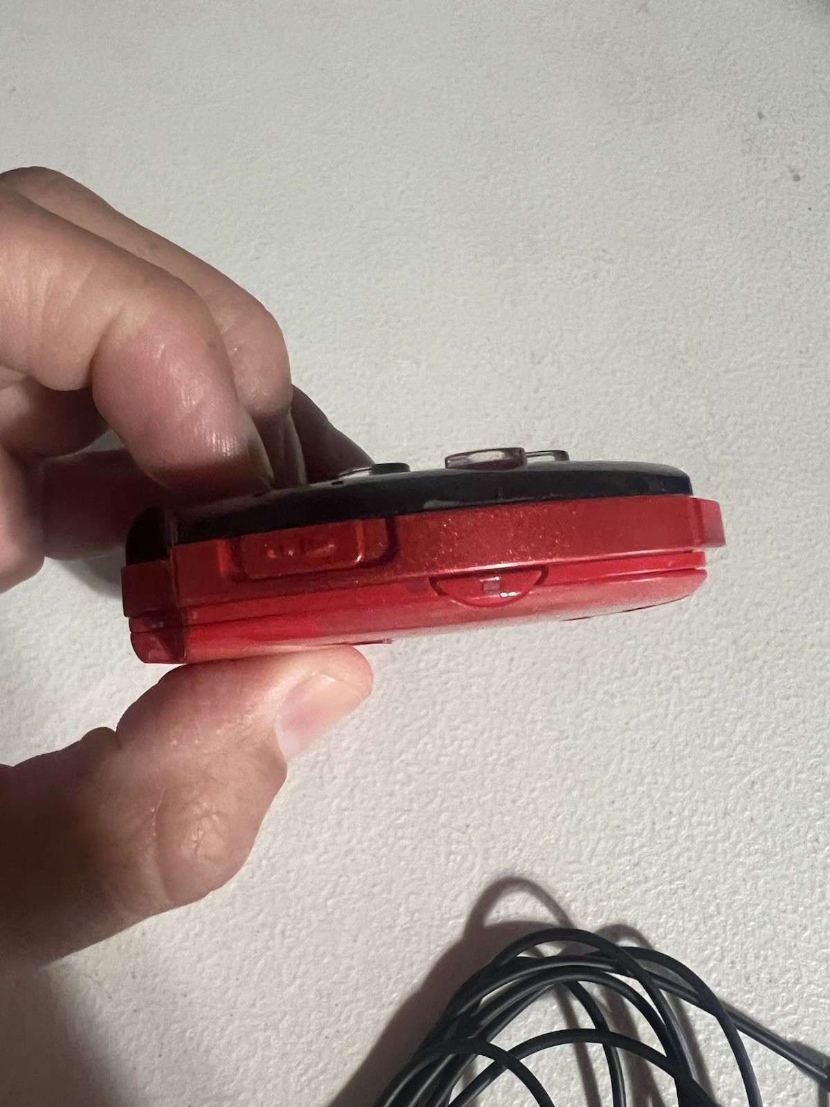 Sony PSP 3000 Console Red Black No Battery No Charger with Memory Card 1GB