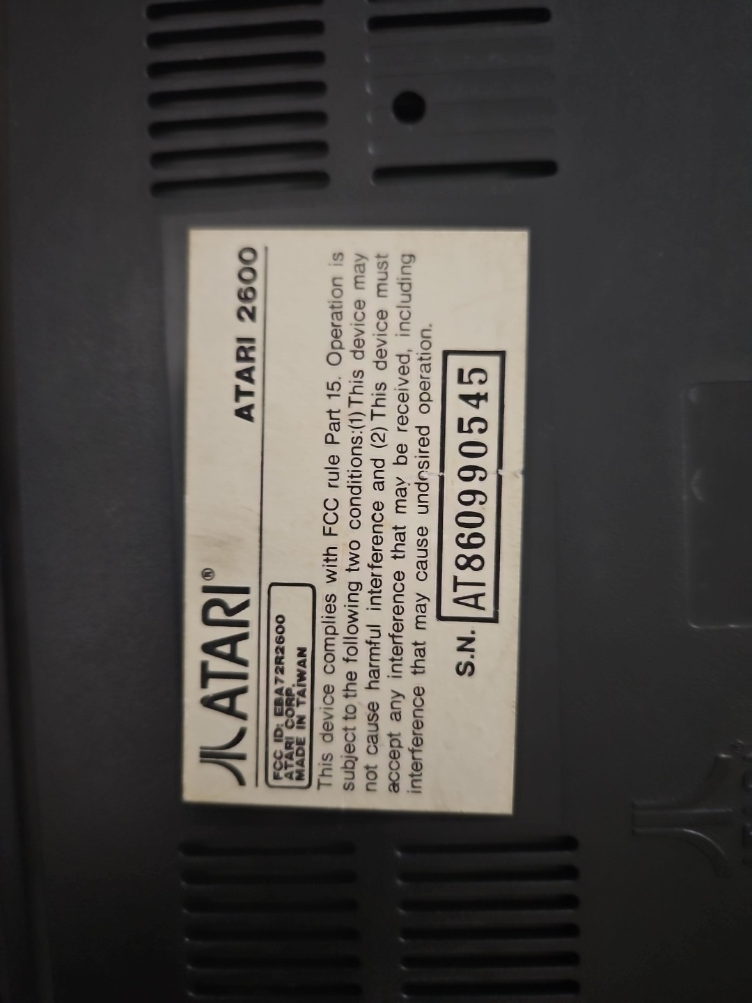 Atari 2600 Jr Console Only – Rare Short Rainbow Version