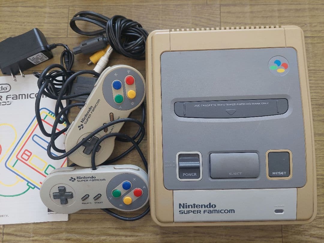 Nintendo Super Famicom Console Boxed Tested Working SFC Controller AV Cable