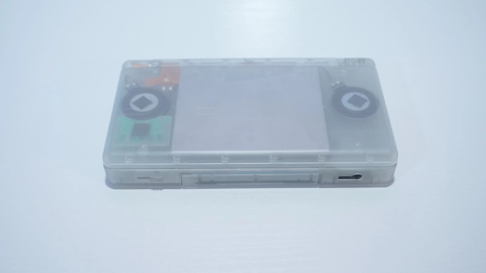 Nintendo DS Lite Transparent Clear Glow in the Dark System with Charger & Stylus