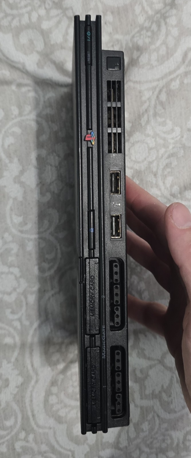 PlayStation 2 PS2 Slim Console Plus Protector, Controller, Memory, Complete Cib