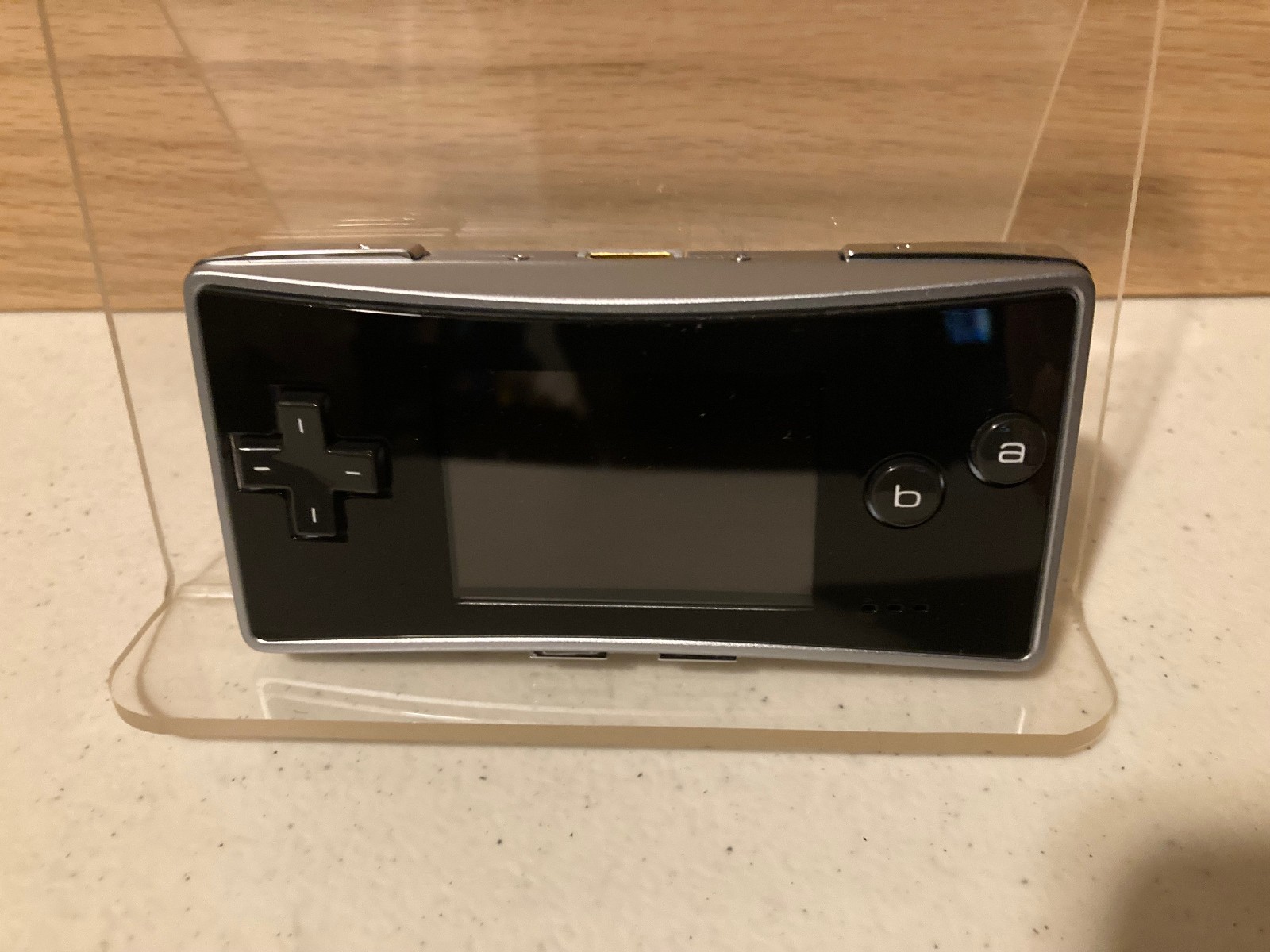 Nintendo Gameboy Micro Advance GBA Black/Silver with charger + case and sleeves