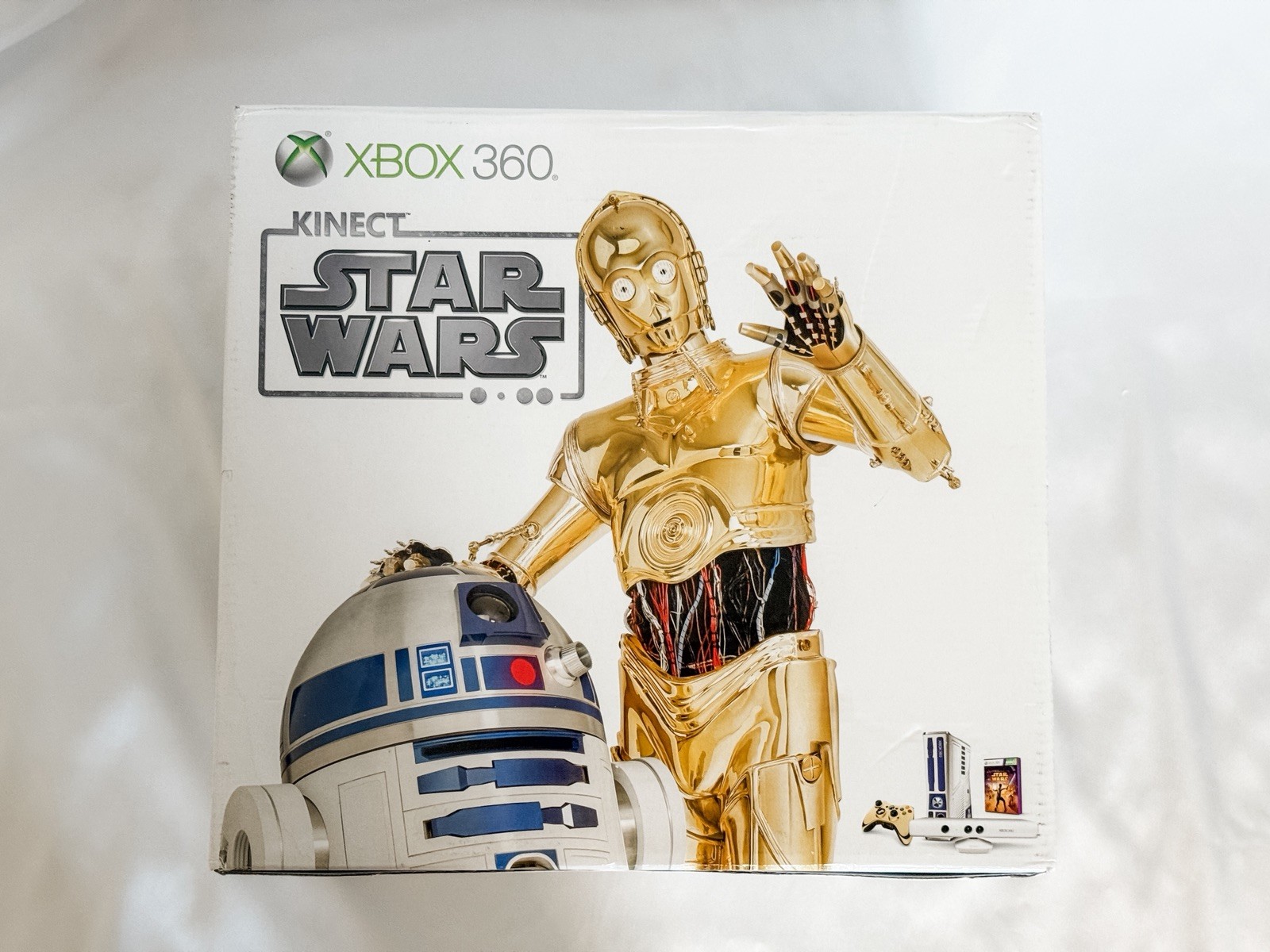 TESTED Microsoft Xbox 360 320GB Kinect Star Wars Limited Edition Console+2 Games