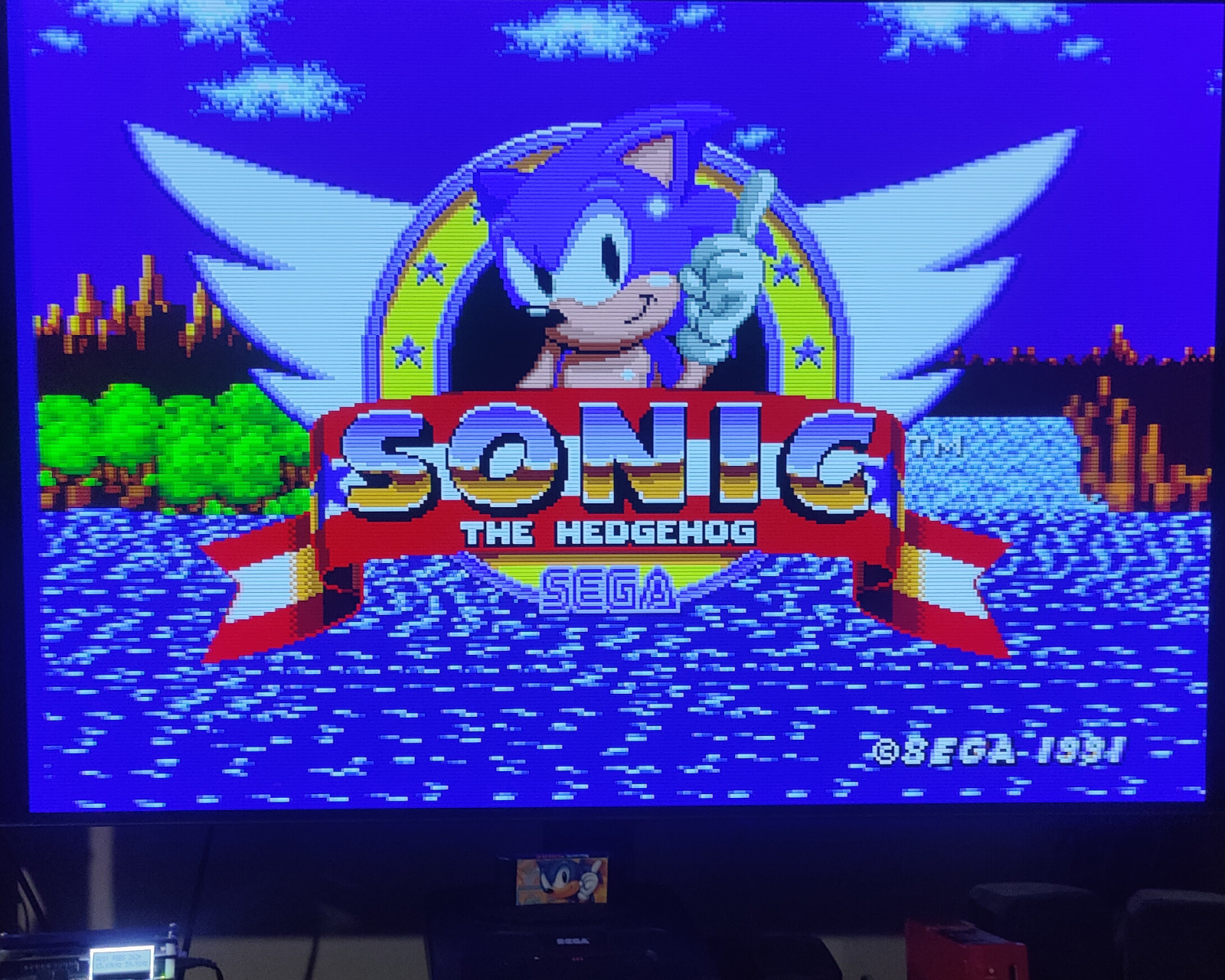SEGA Genesis II 16MB Home Console – Black. Cleaned, Recapped