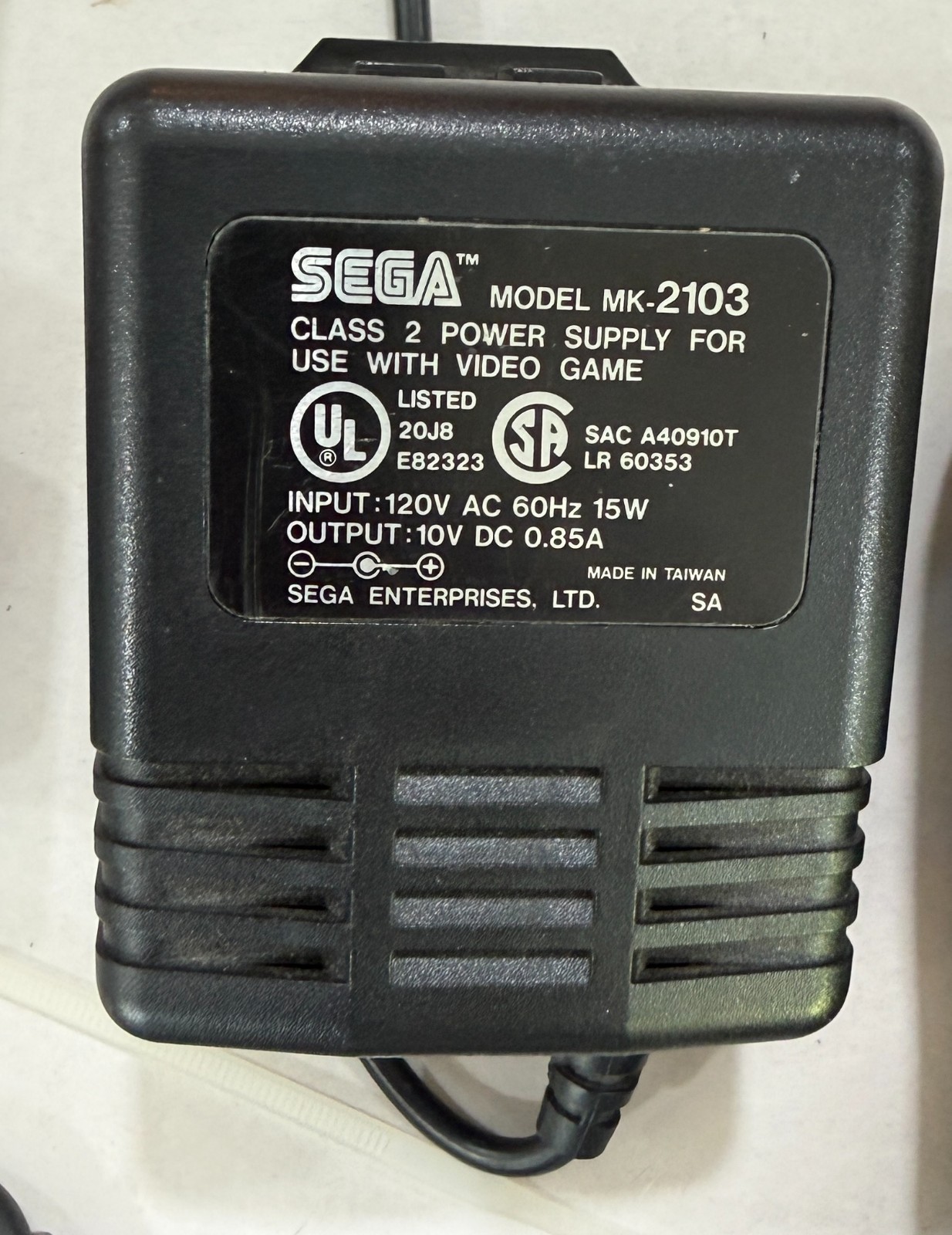 SEGA Genesis Model II / 2 – Working – OEM Controller, RF Unit, and AC Power Unit