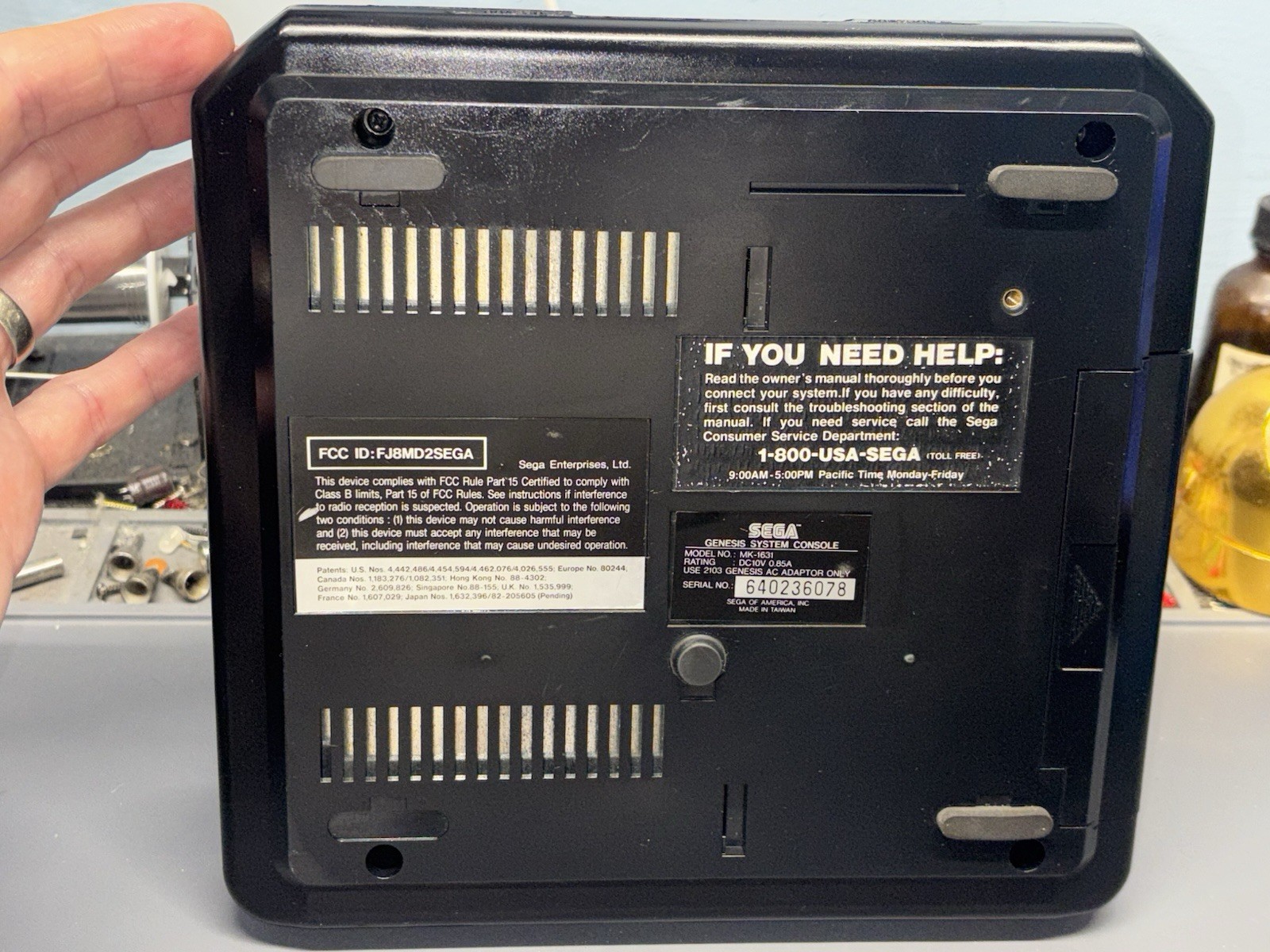 Ultimate Sega Genesis 3BP Triple Bypass RGB Model 2 Console Recapped LED