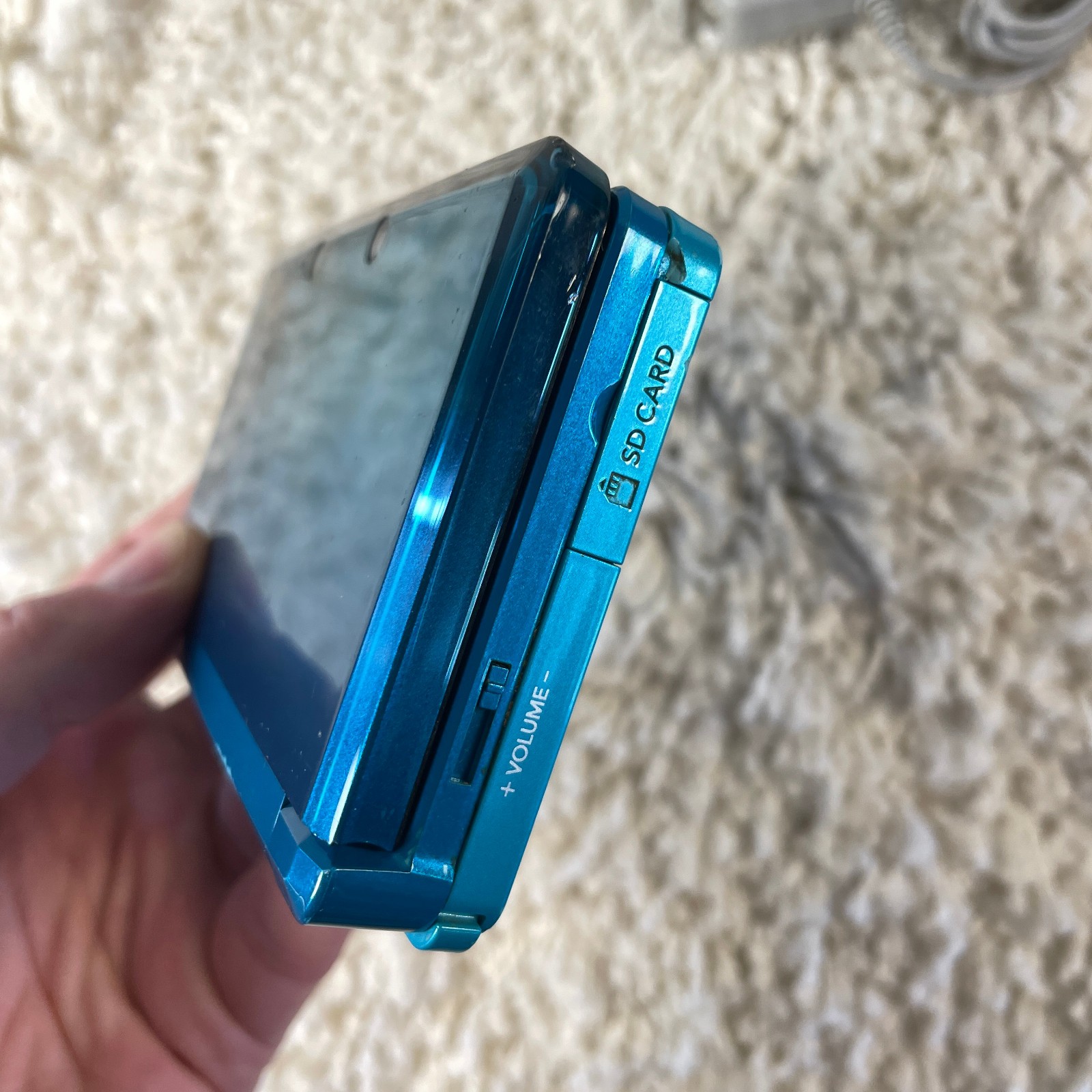 Nintendo 3DS Aqua Blue Handheld Handheld Console System CTR-001 Tested