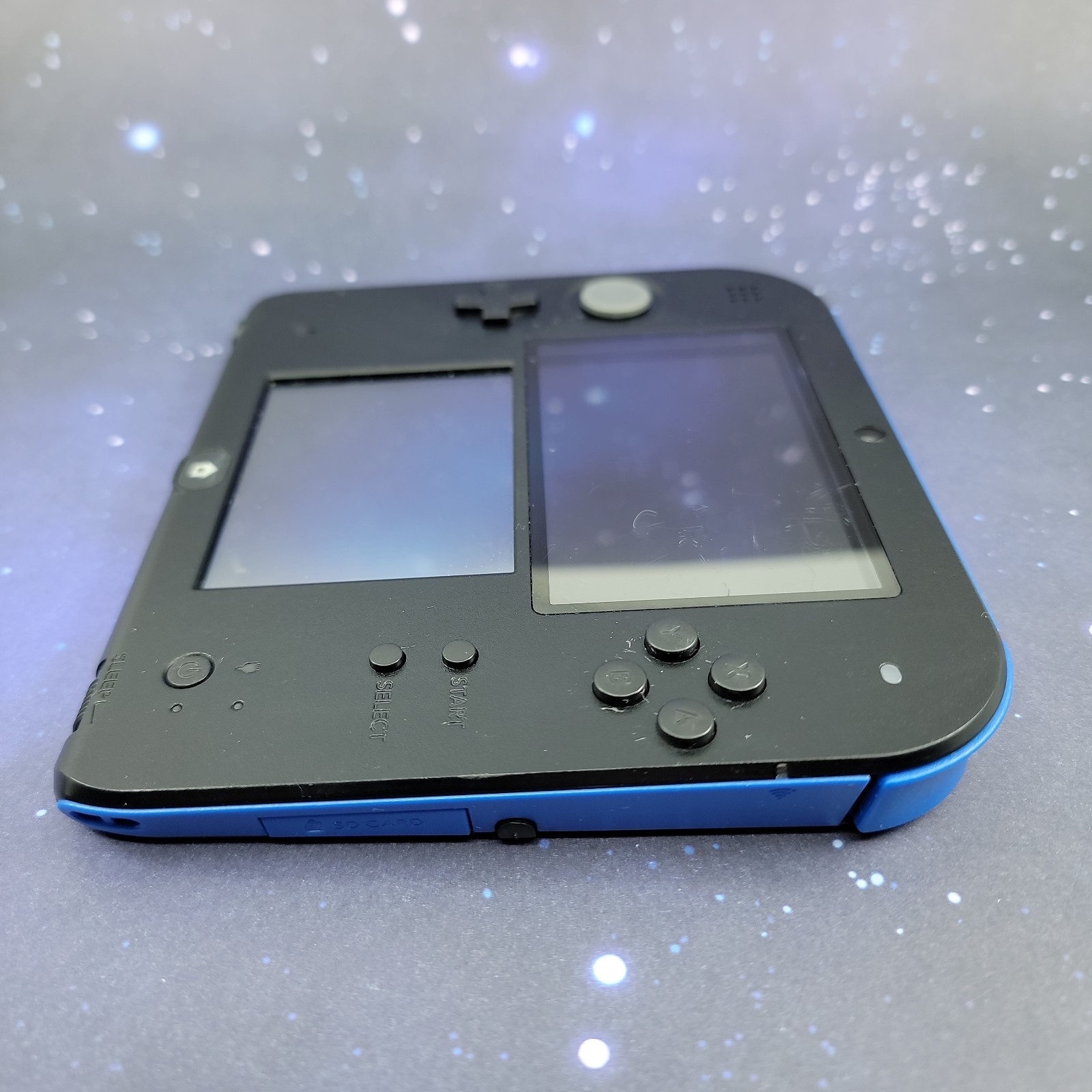 Nintendo 2DS Console Blue Black W/ Stylus & Power Cord Tested Working NTSC-U