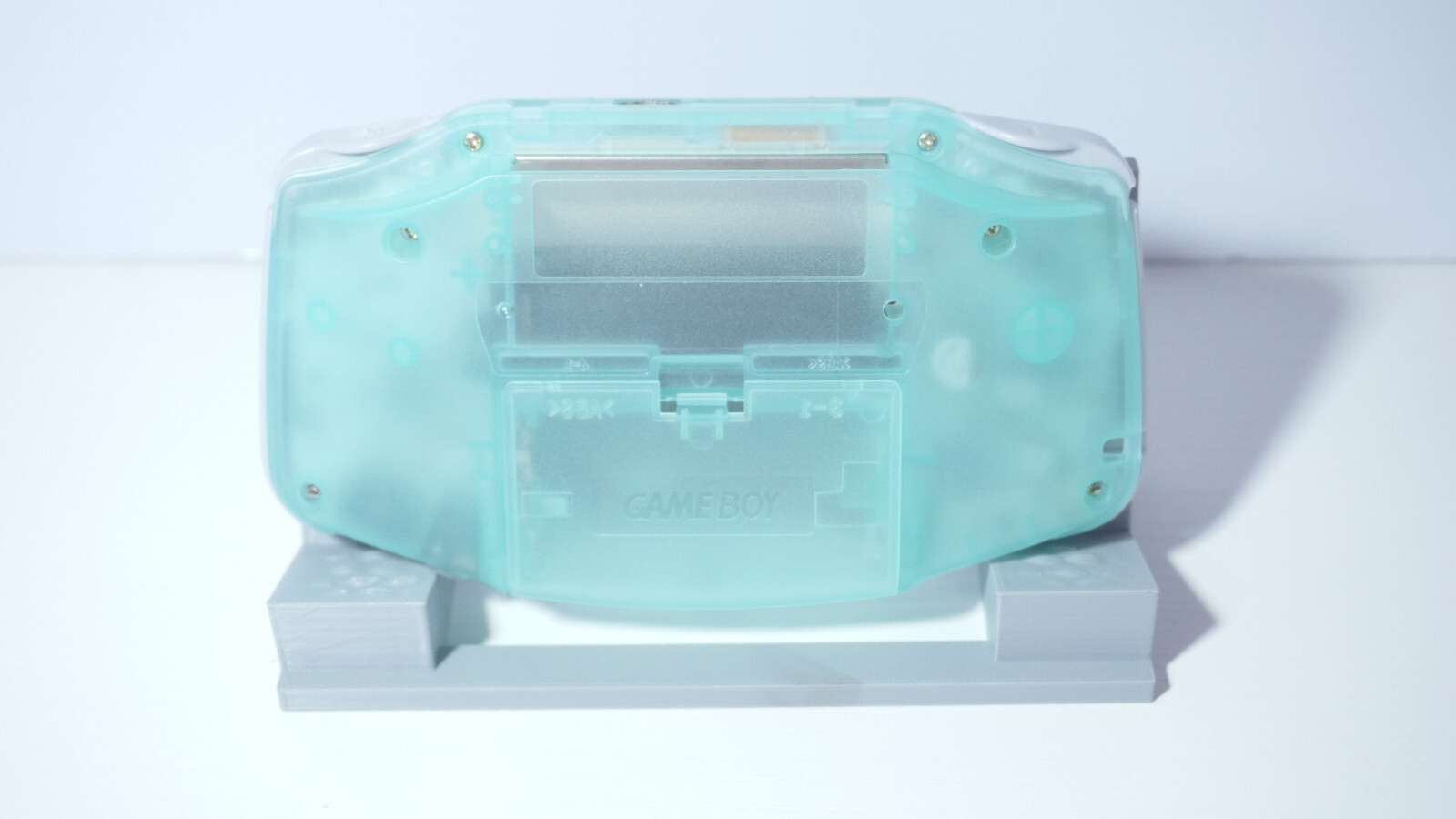 Glow in the Dark Transparent Clear Blue Nintendo Game Boy Advance GBA AGB-001