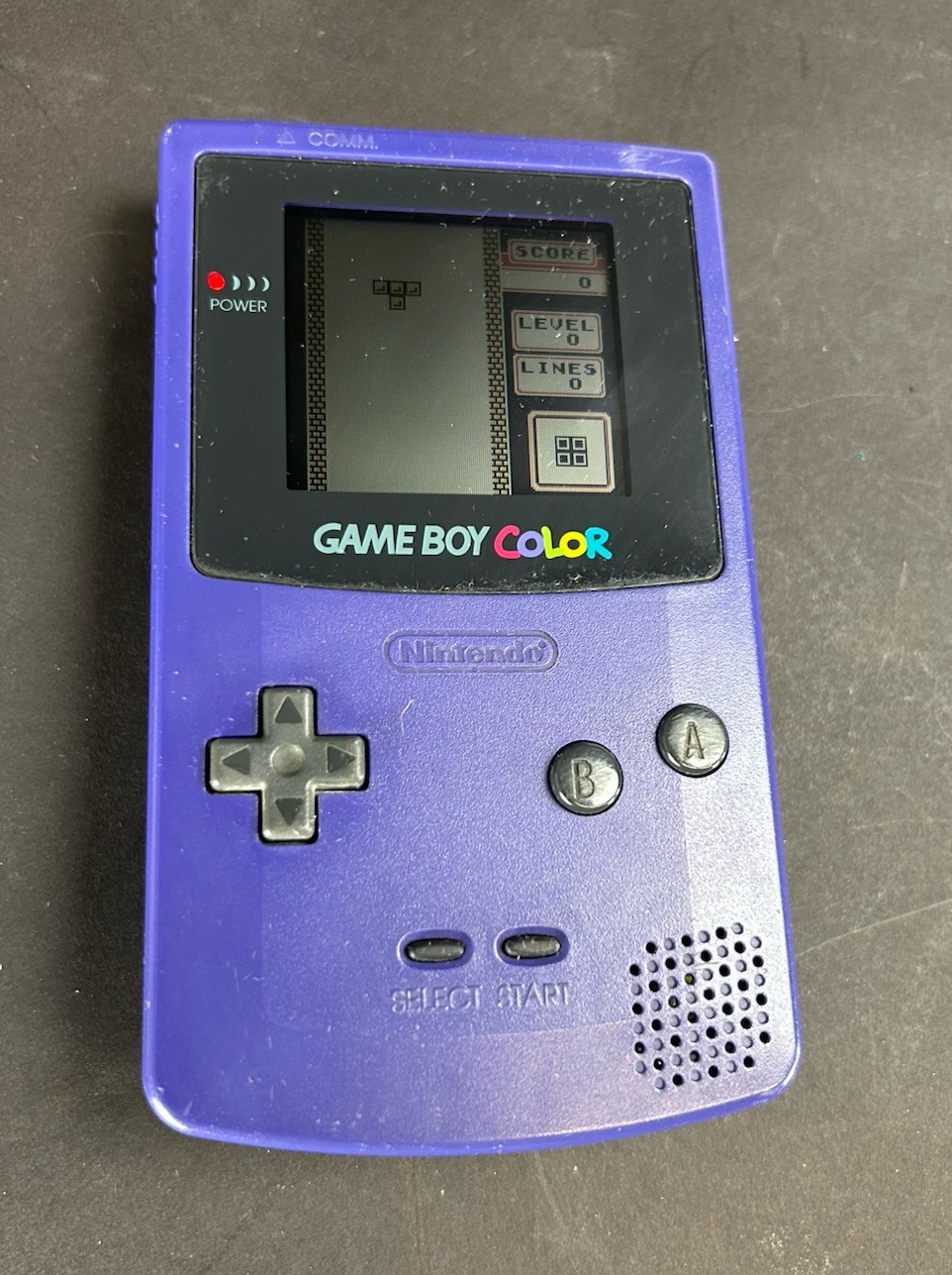 1998 Game Boy Color Grape CGB-001 Works
