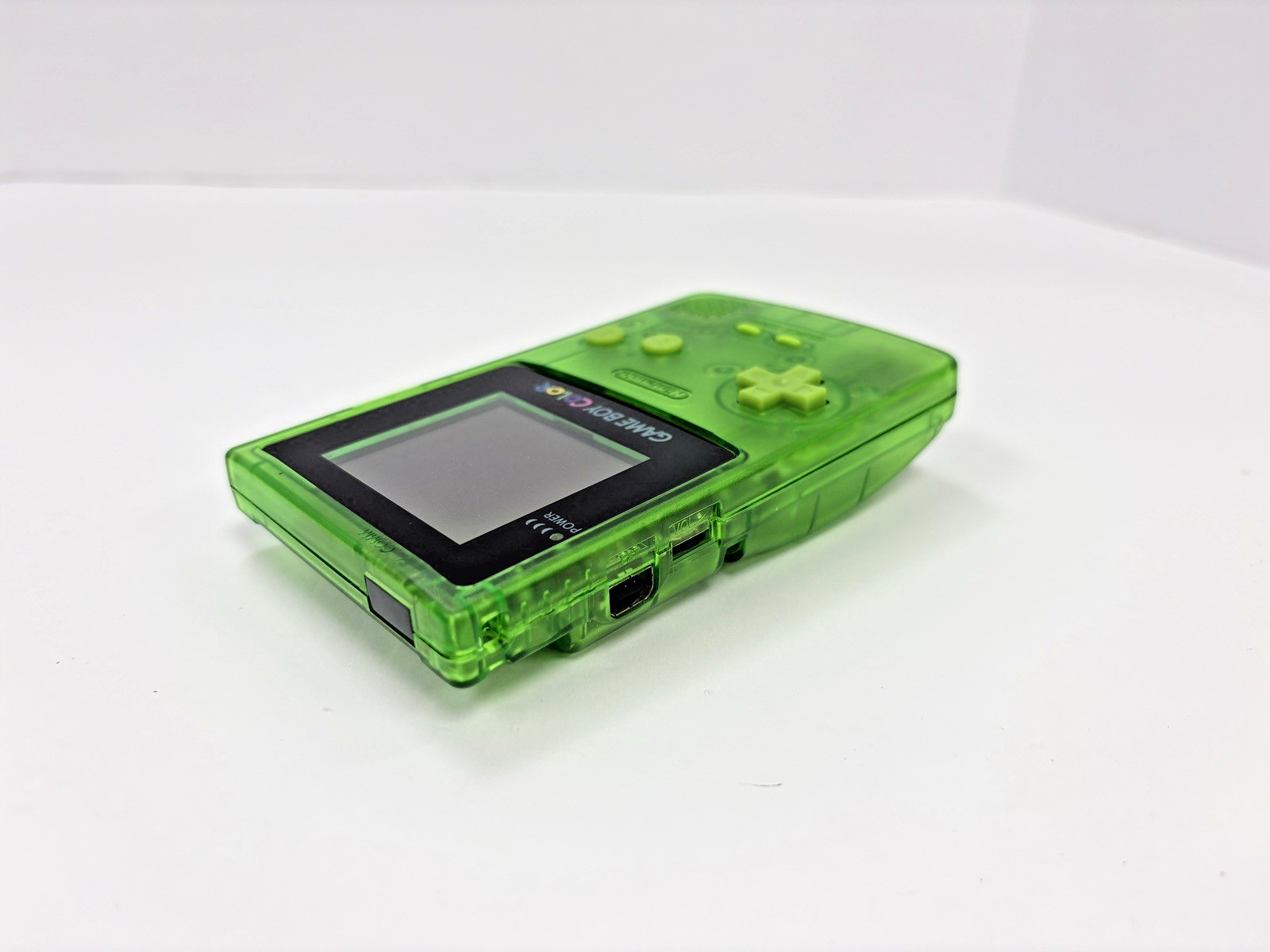 Refurbished Nintendo Game Boy Color Transparent Green Handheld System