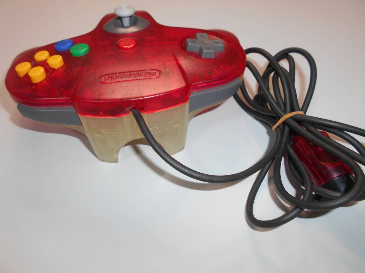 Nintendo 64 N64 Clear Red Video Game Console Controller Set Boxed Working