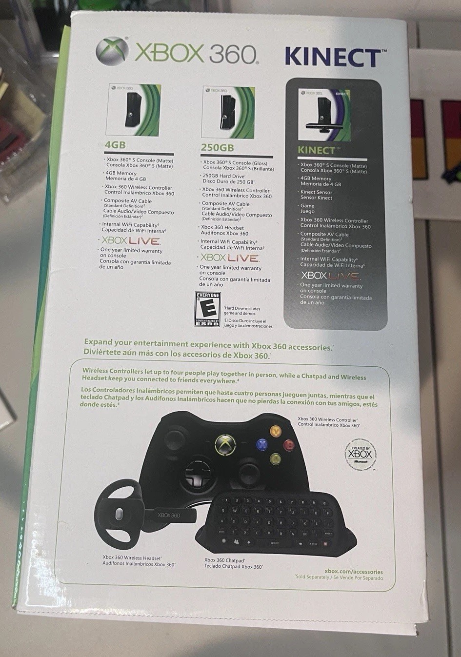 xbox 360 S 4gb console with kinect, Games, & Extra Controller