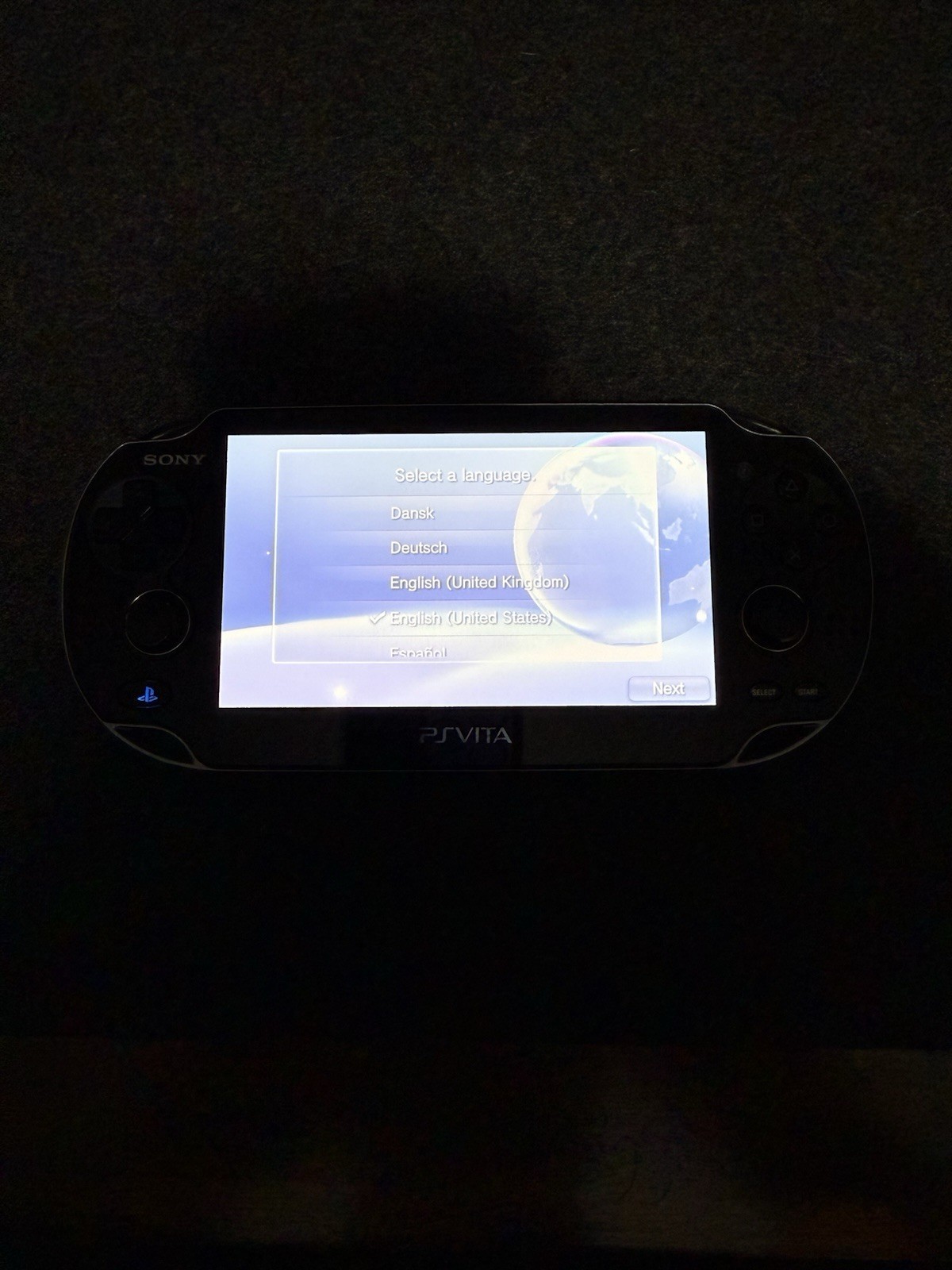 Sony PlayStation Vita PCH-1001 Handheld Console Black OLED With Box